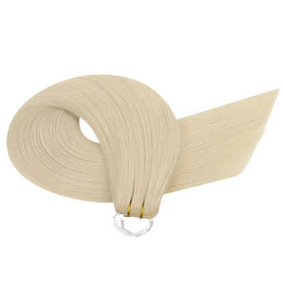 Machine Weft Hair Extensions Human Hair Bundles Color #22