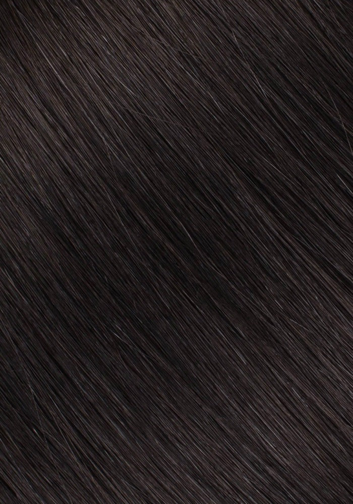 Best Human Hair Sew In Extensions Machine Weft Color #1C