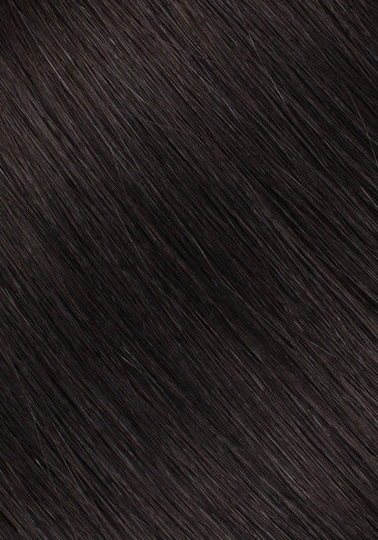 Best Human Hair Sew In Extensions Machine Weft Color #1C