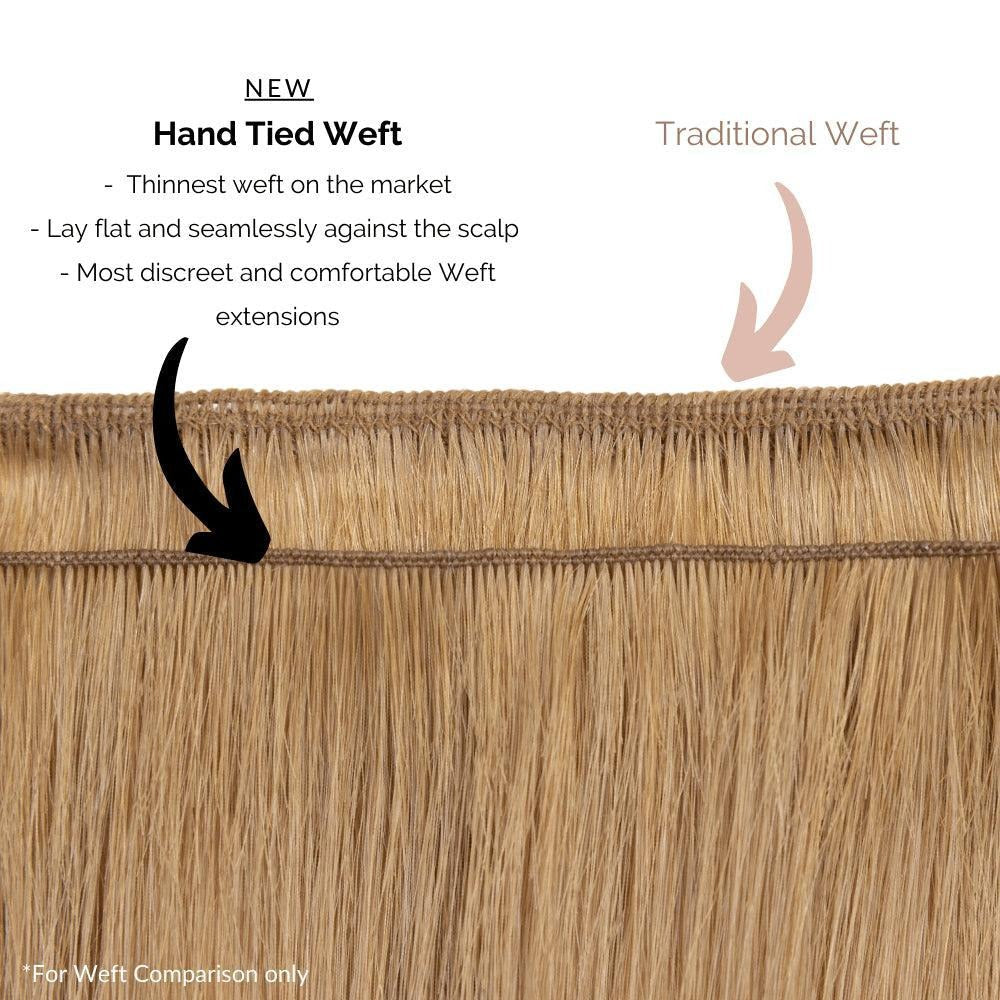 Hand Tied Weft Sew In Hair Extensions Color #18