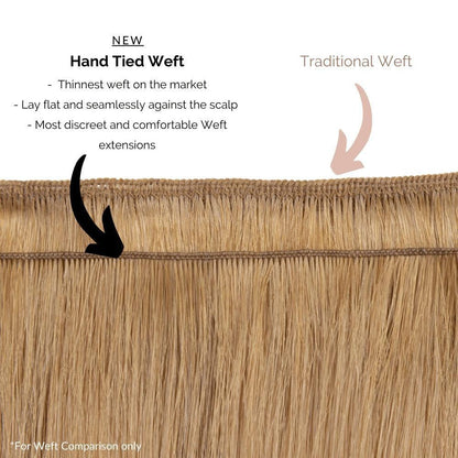 Hand Tied Weft Sew In Hair Extensions Color #18