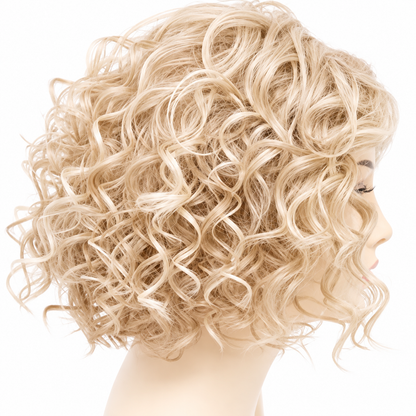 Premium Mono Base Curly Human Hair Topper for Women | Natural Coverage for Thinning Hair